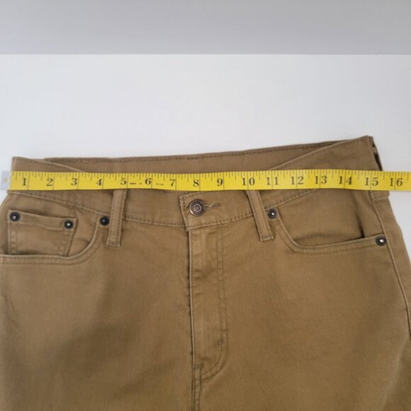 Levi's Mens 513 Gold Mid-Rise Slim Straight Leg Workwear Casual Jeans 30x32 - Picture 3 of 16